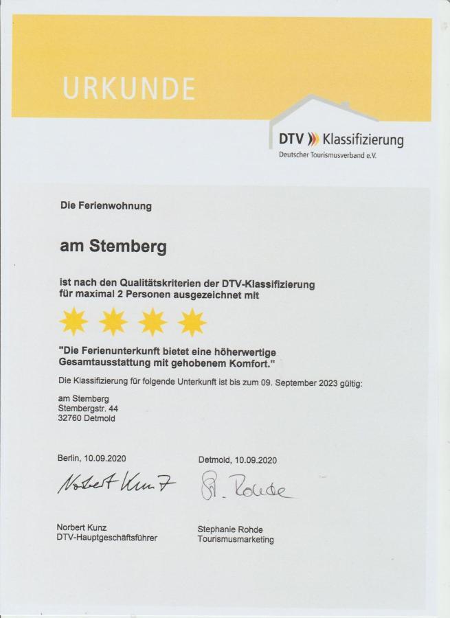 Ferienwohnung Am Stemberg Детмольд Экстерьер фото